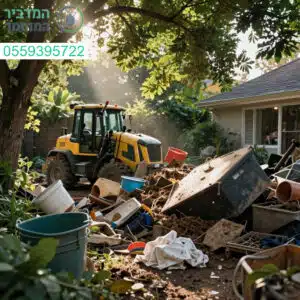פתרון מקצועי ומהיר לפינוי כל הגרוטאות והפסולת מהחצר למראה בית נקי ومסודר תמיד