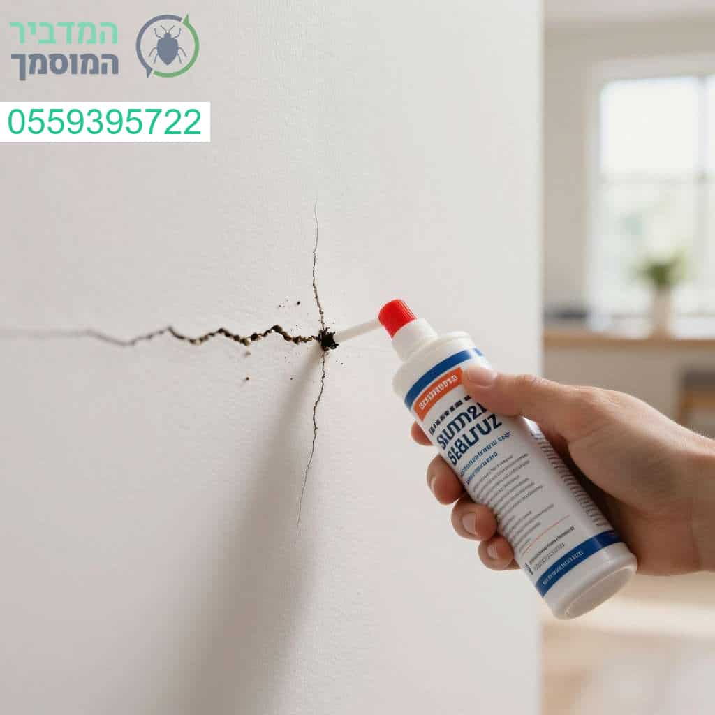 איטום חריצים וסדקים למניעת כניסת מזיקים