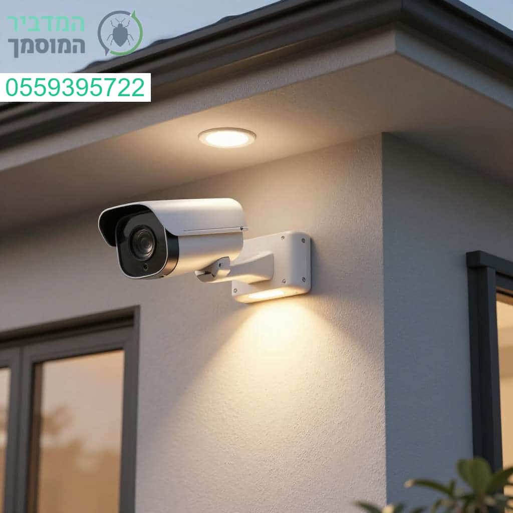 התקנת דוקרנים על מצלמות אבטחה ותאורת חוץ