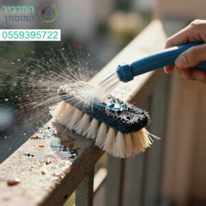 ניקיון מקצועי והסרת שיירי יונים למרפסה נקייה ובריאה לכל המשפחה