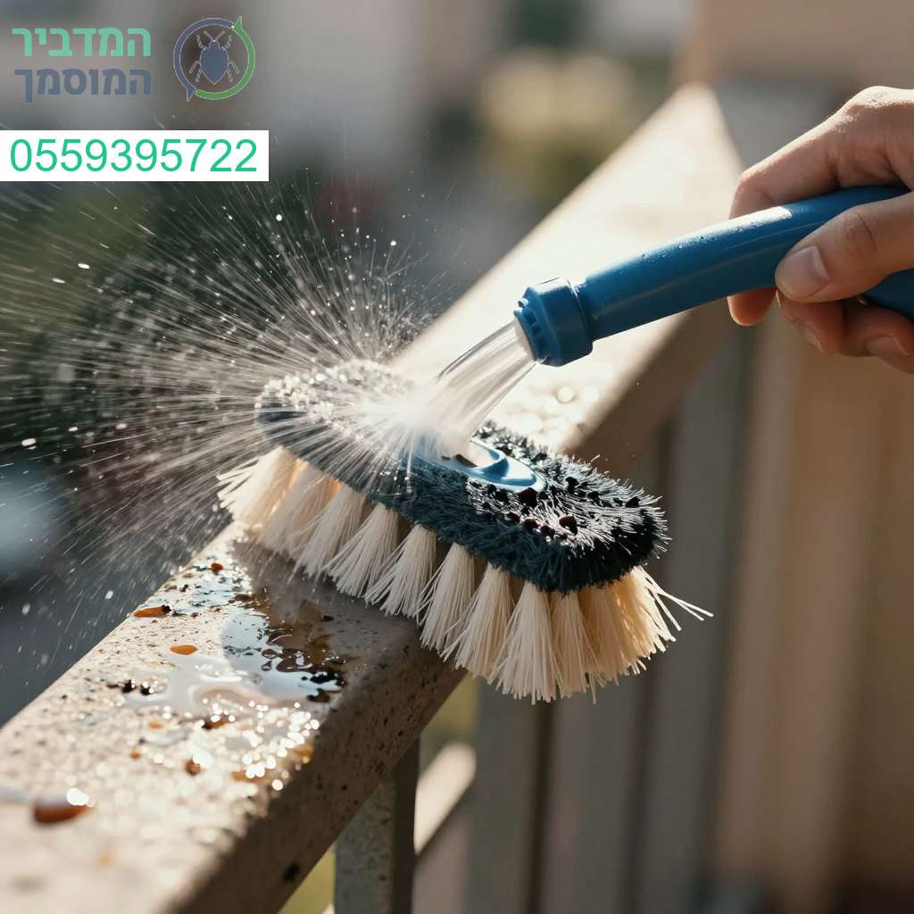 ניקיון מקצועי והסרת שיירי יונים למרפסה נקייה ובריאה לכל המשפחה
