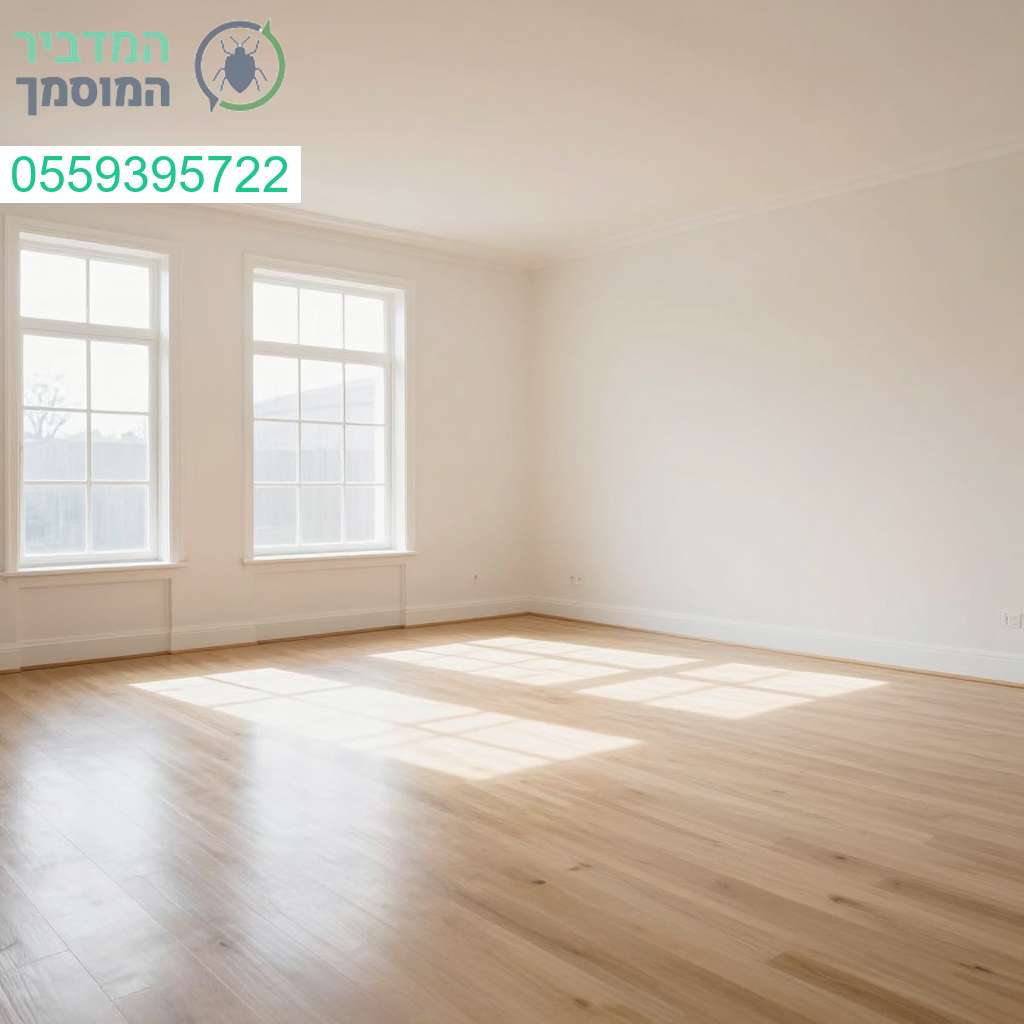 דירה נקייה ומוארת המוכנה למכירה או לאכלוס באמצעות ניקיון מקצועי لדירות ירושה