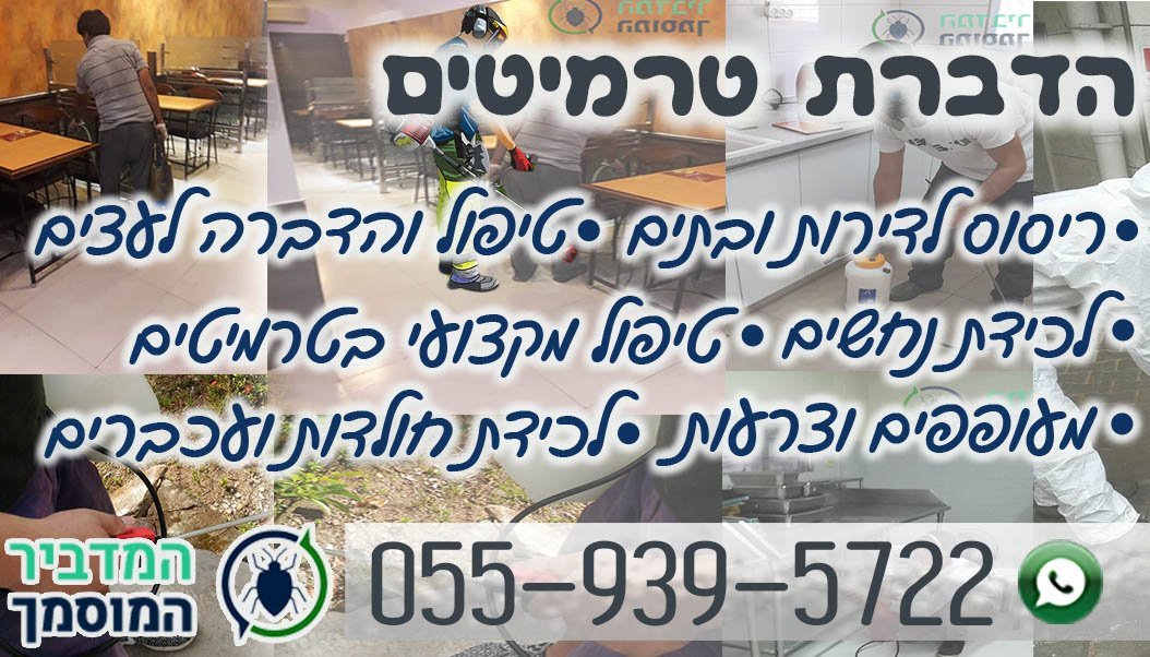 הדברת טרמיטים – המדביר המוסמך 055-939-5722